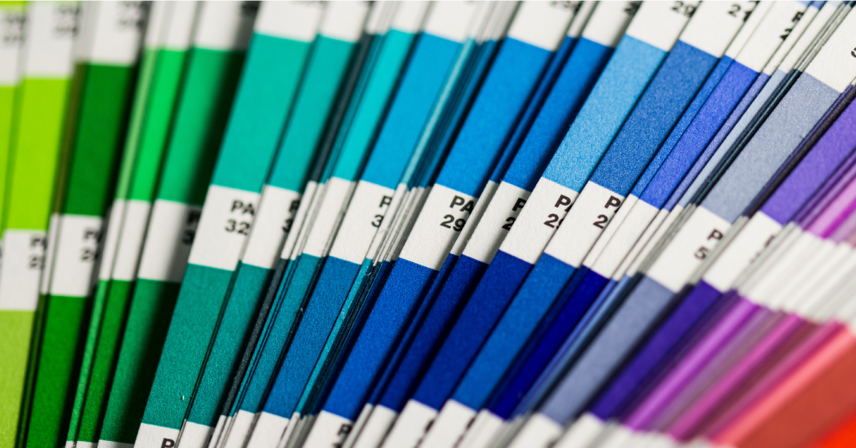 Color swatches spread out.
