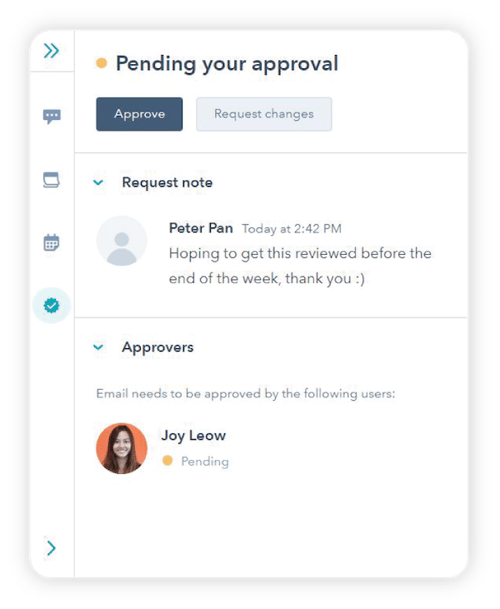 Content approval hubspot