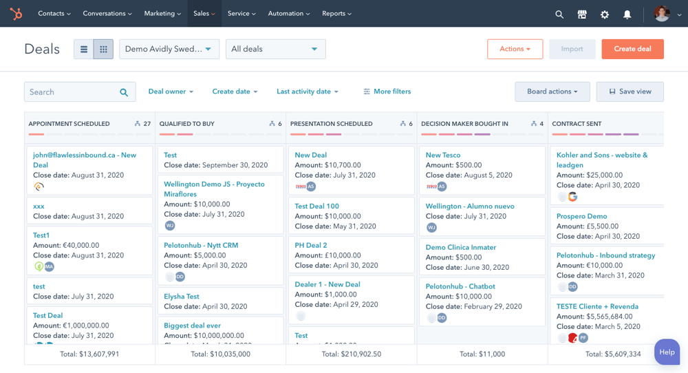 HubSpot deals platform HubSpot deals platform