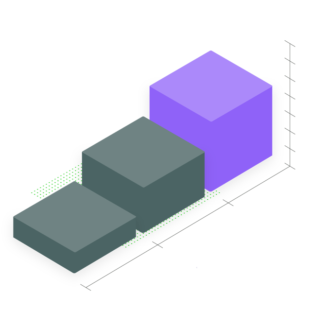 Graph of improving sales results