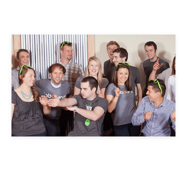 Early group photo of the New Breed team.
