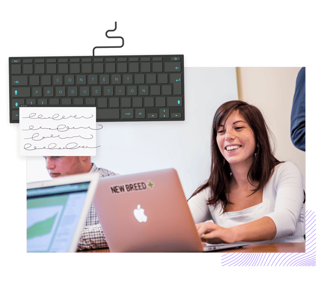 New Breed team member practicing journalistic content production