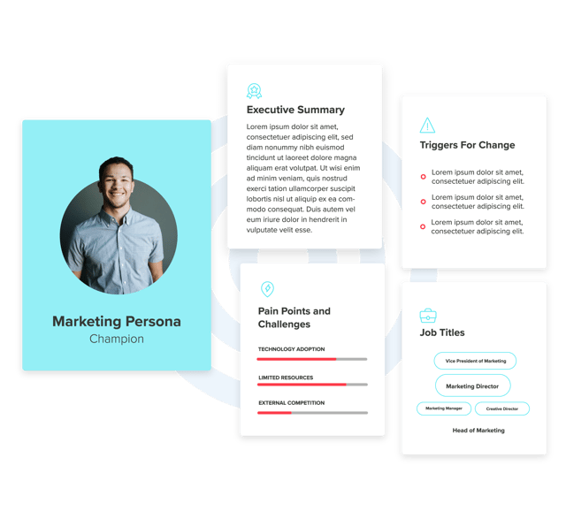 Visualization of a detailed buyer persona
