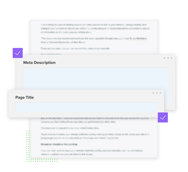 Graphic of on-page SEO actions