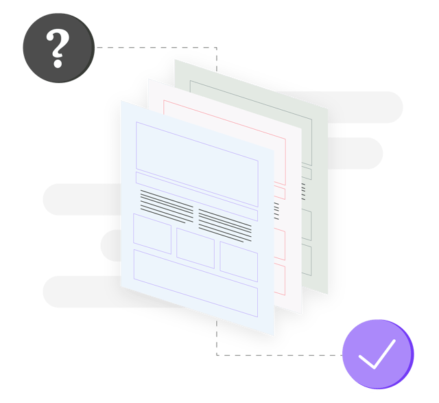 Graphic of website adaptive testing
