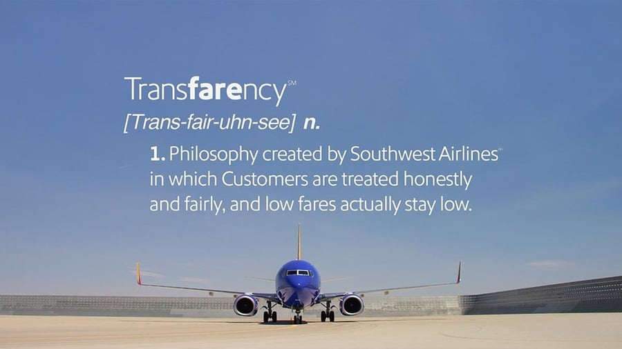 Southwest Airlines brand positioning