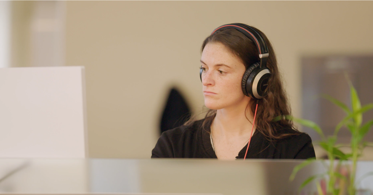 New Breed strategist works on a website redesign