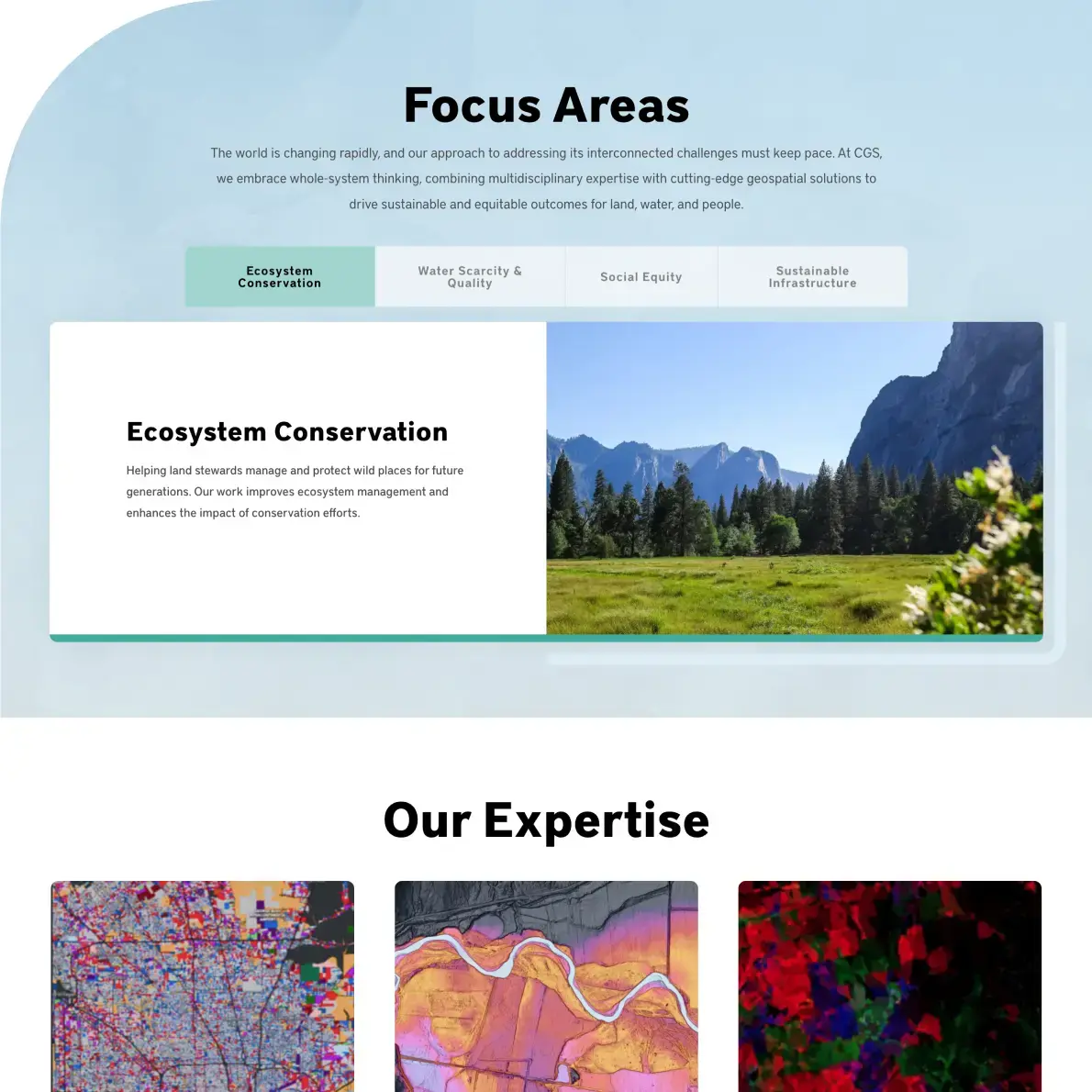 New Breed Website Examples | Center for Geospatial Solutions Example Image 2