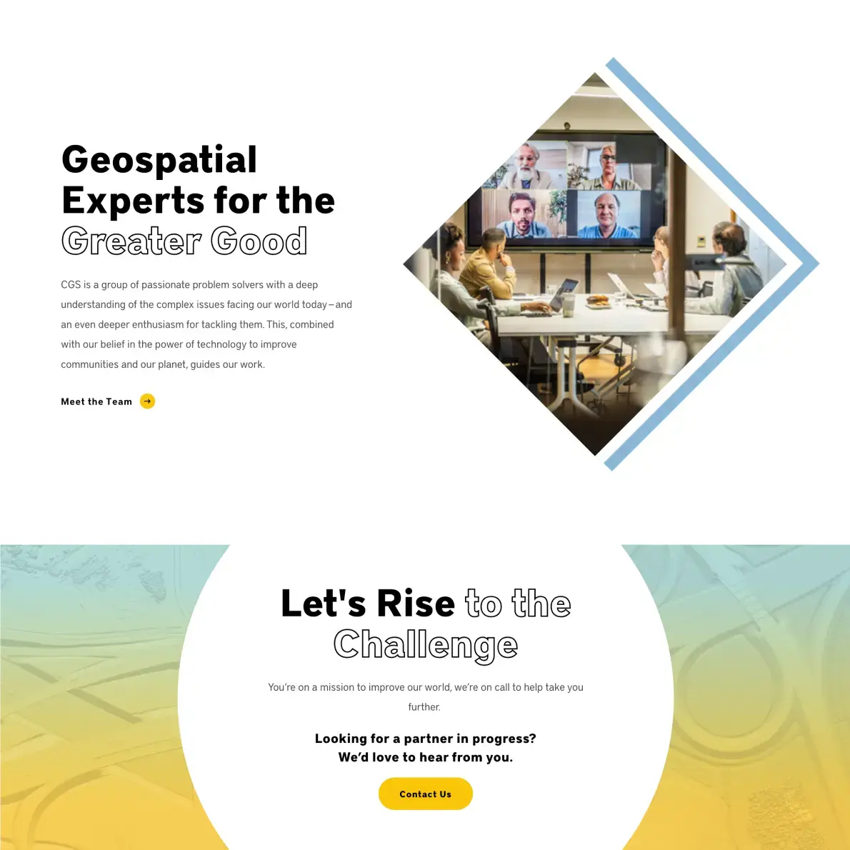 New Breed Website Examples | Center for Geospatial Solutions Example Image 1