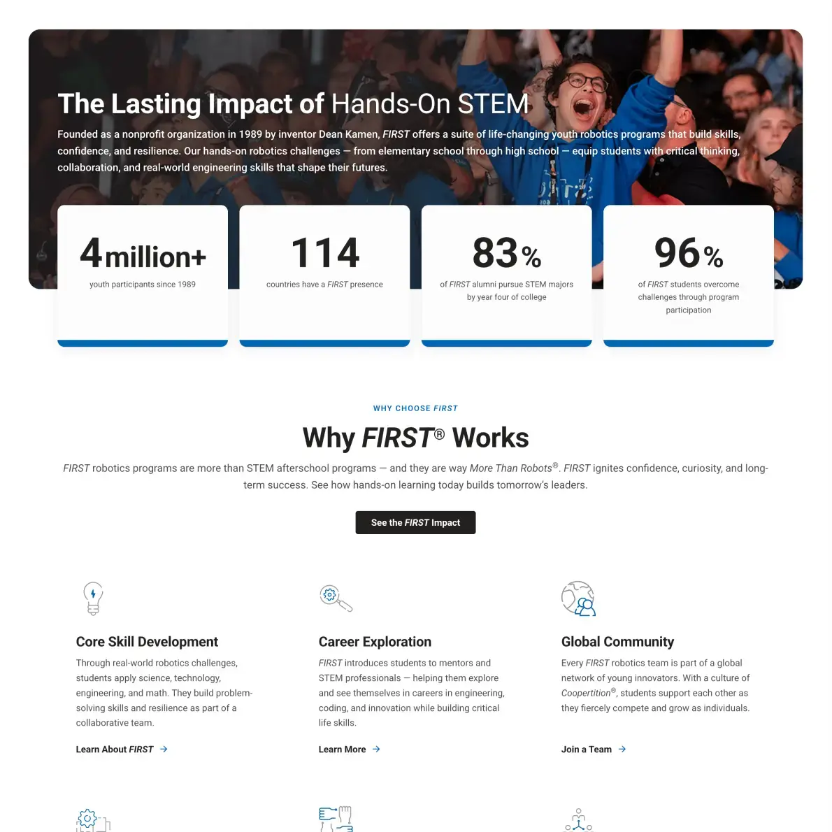 New Breed Website Examples | FIRST Example Image 1