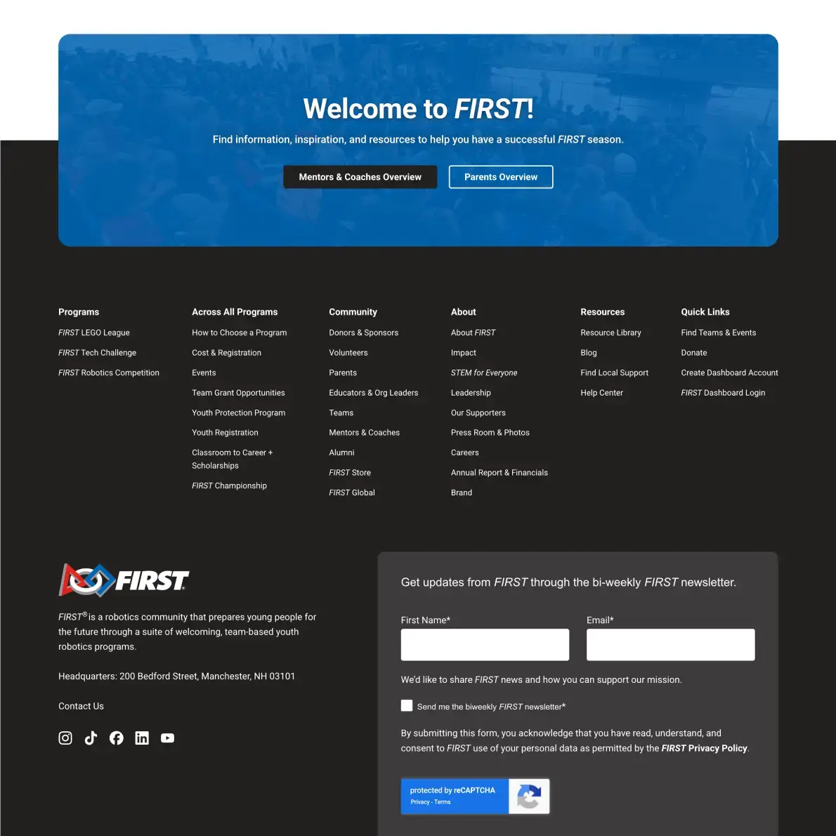 New Breed Website Examples | FIRST Example Image 4