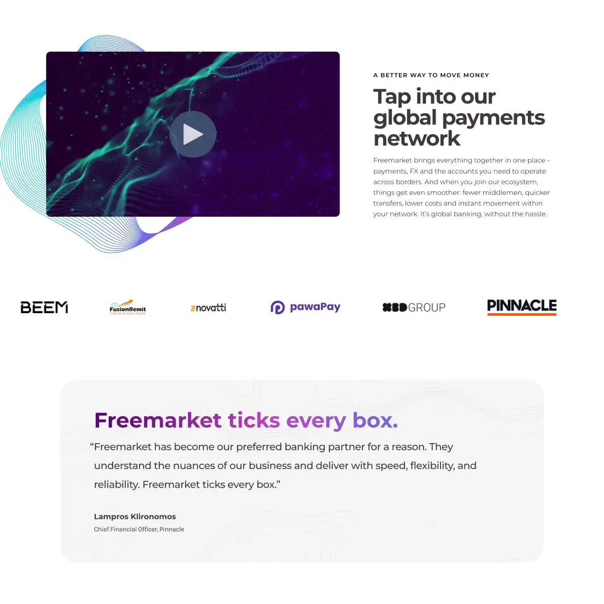New Breed Website Examples | Freemarket Example Image 2