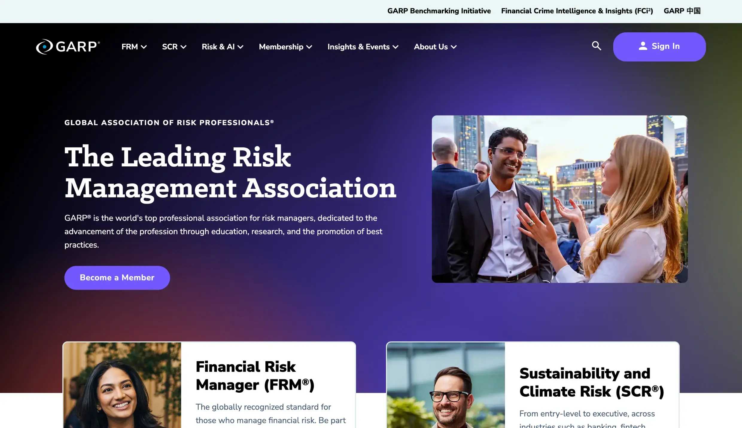 New Breed Website Examples | GARP Hero Image