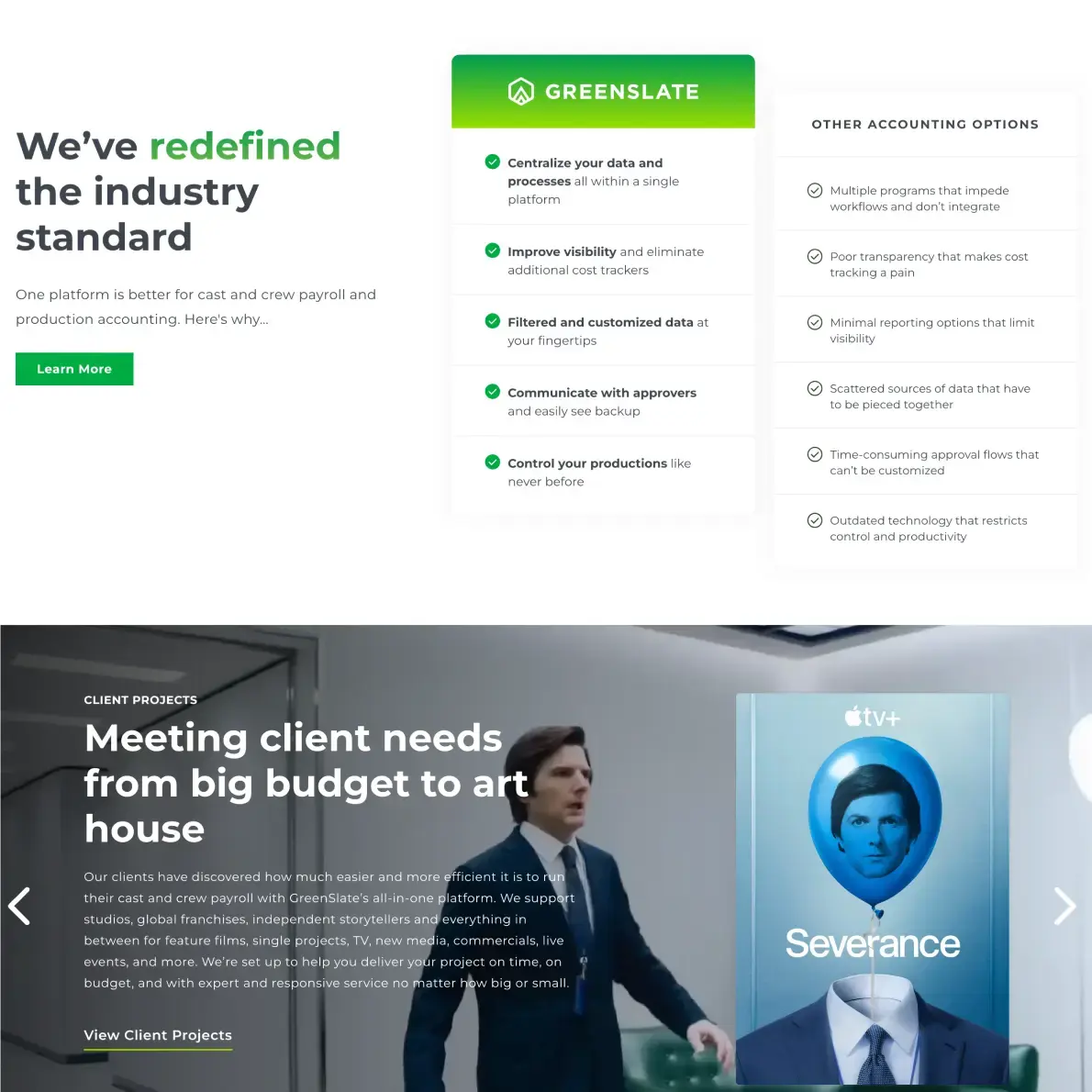 New Breed Website Examples | GreenSlate Example Image 1
