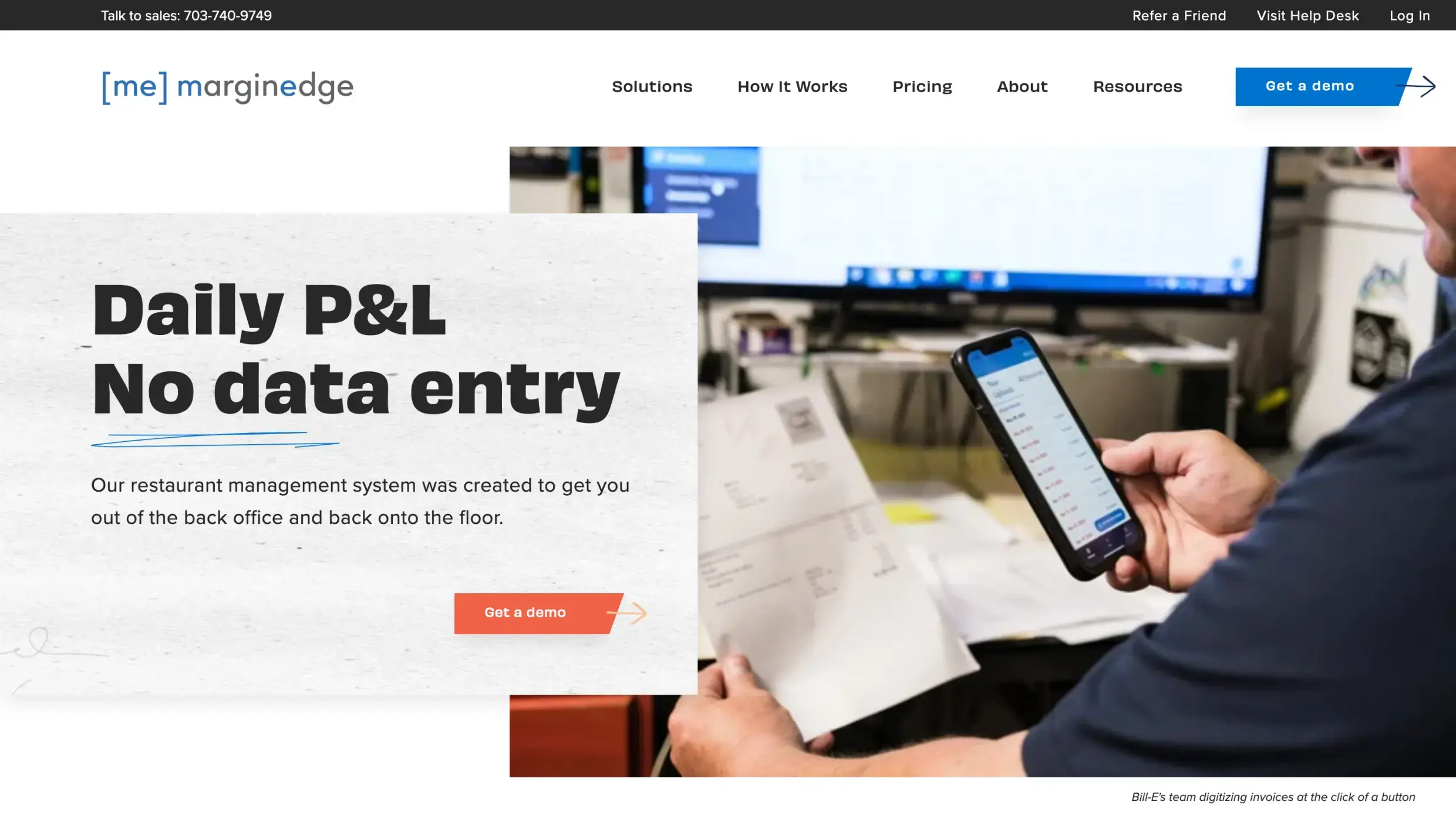 New Breed Website Examples | Margin Edge Hero Image