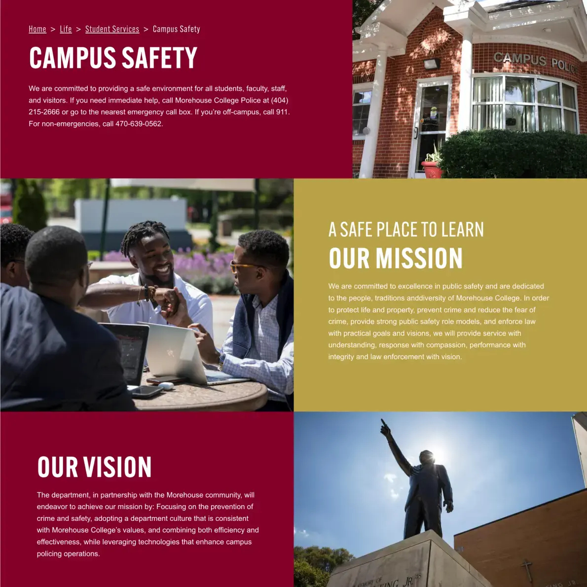 New Breed Website Examples | Morehouse College Example Image 3