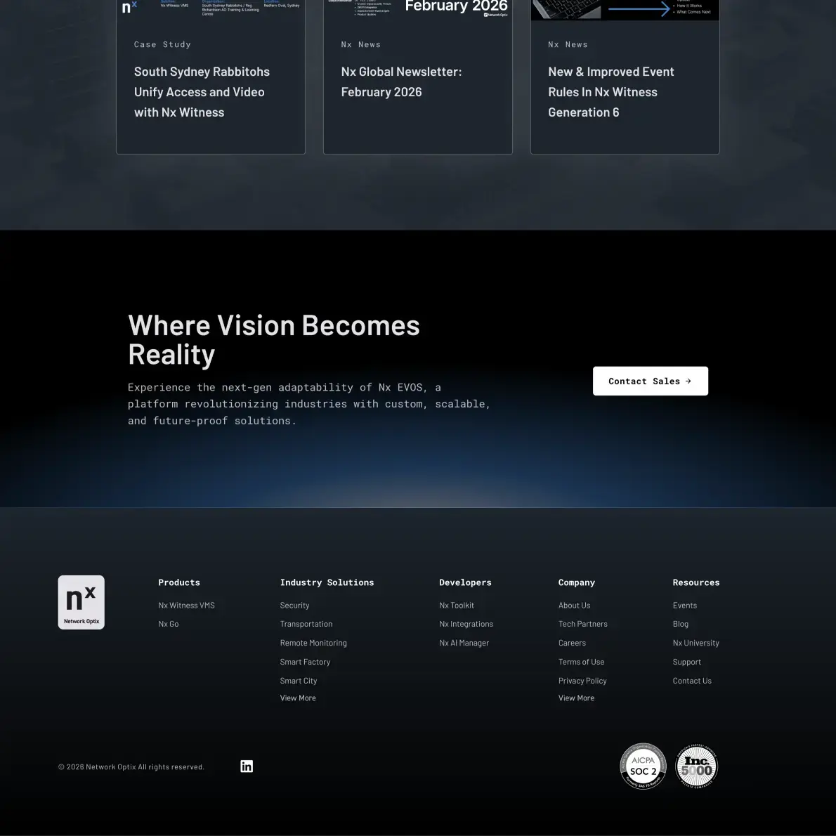New Breed Website Examples | Network Optix Example Image 4