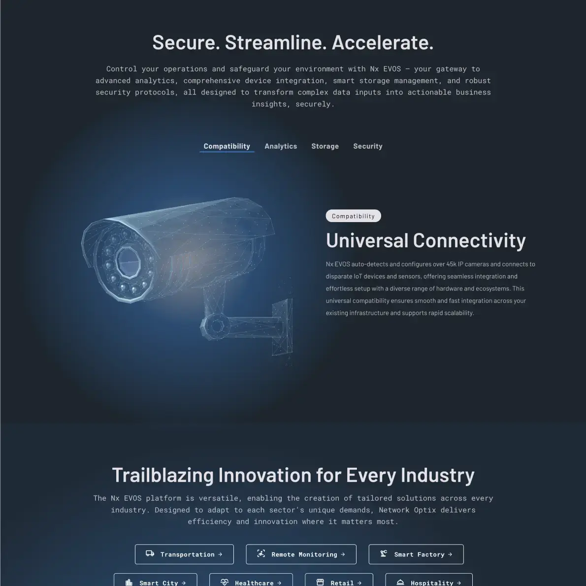New Breed Website Examples | Network Optix Example Image 3