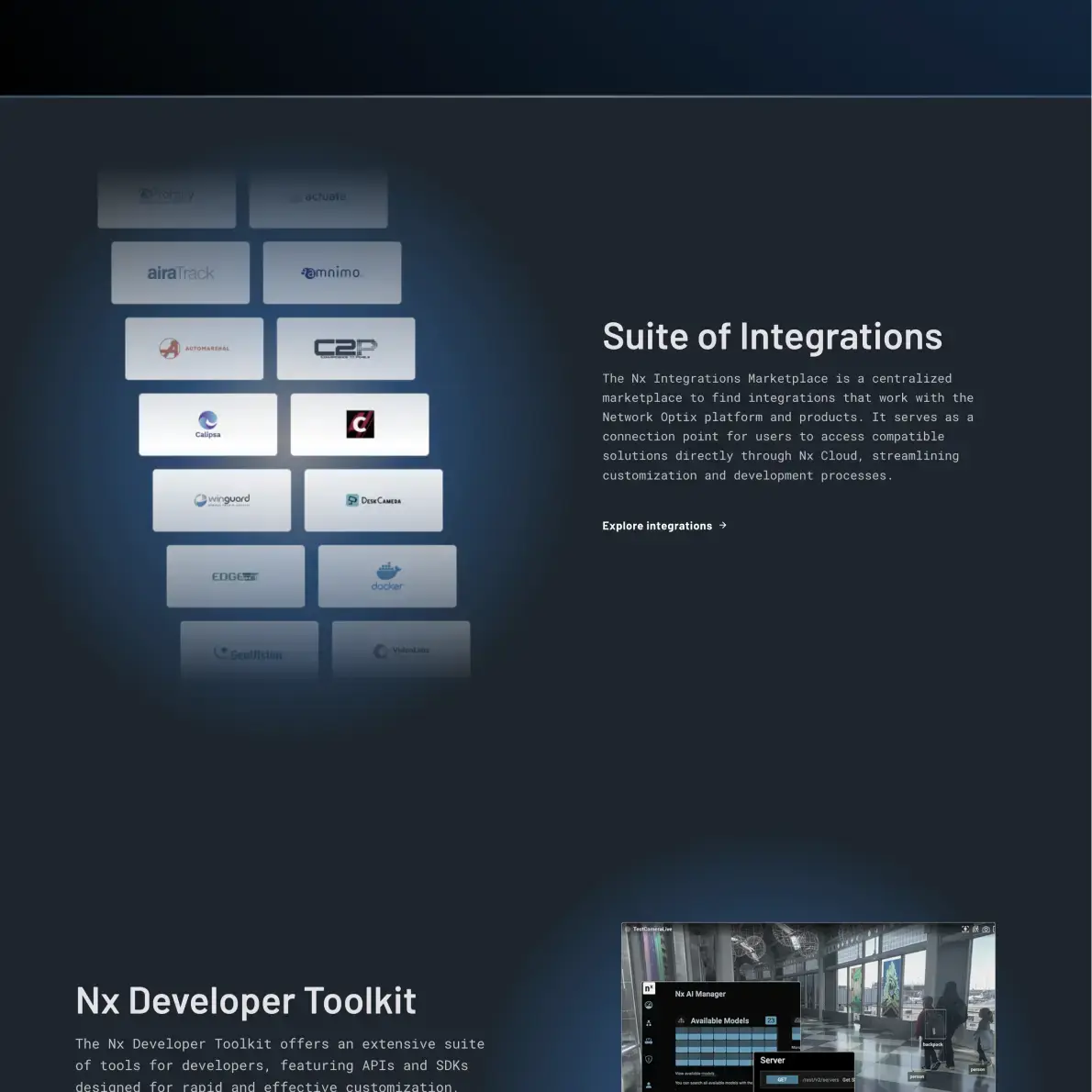 New Breed Website Examples | Network Optix Example Image 1