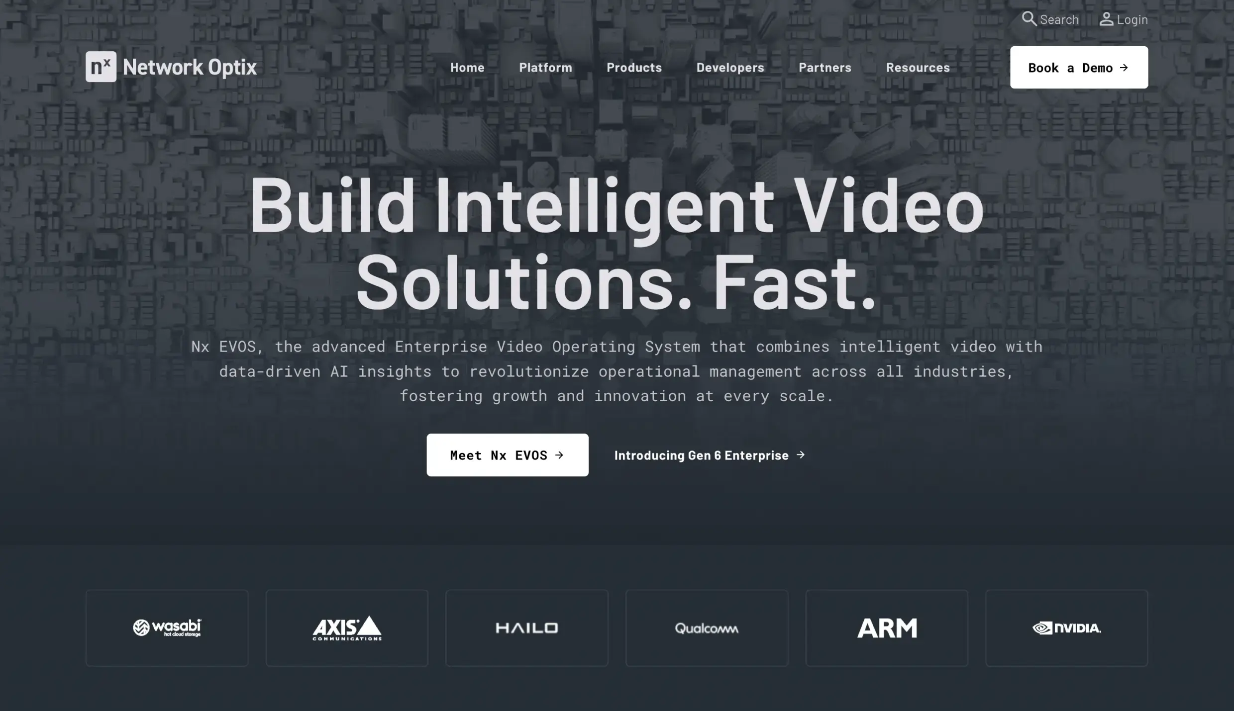 New Breed Website Examples | Network Optix Hero Image
