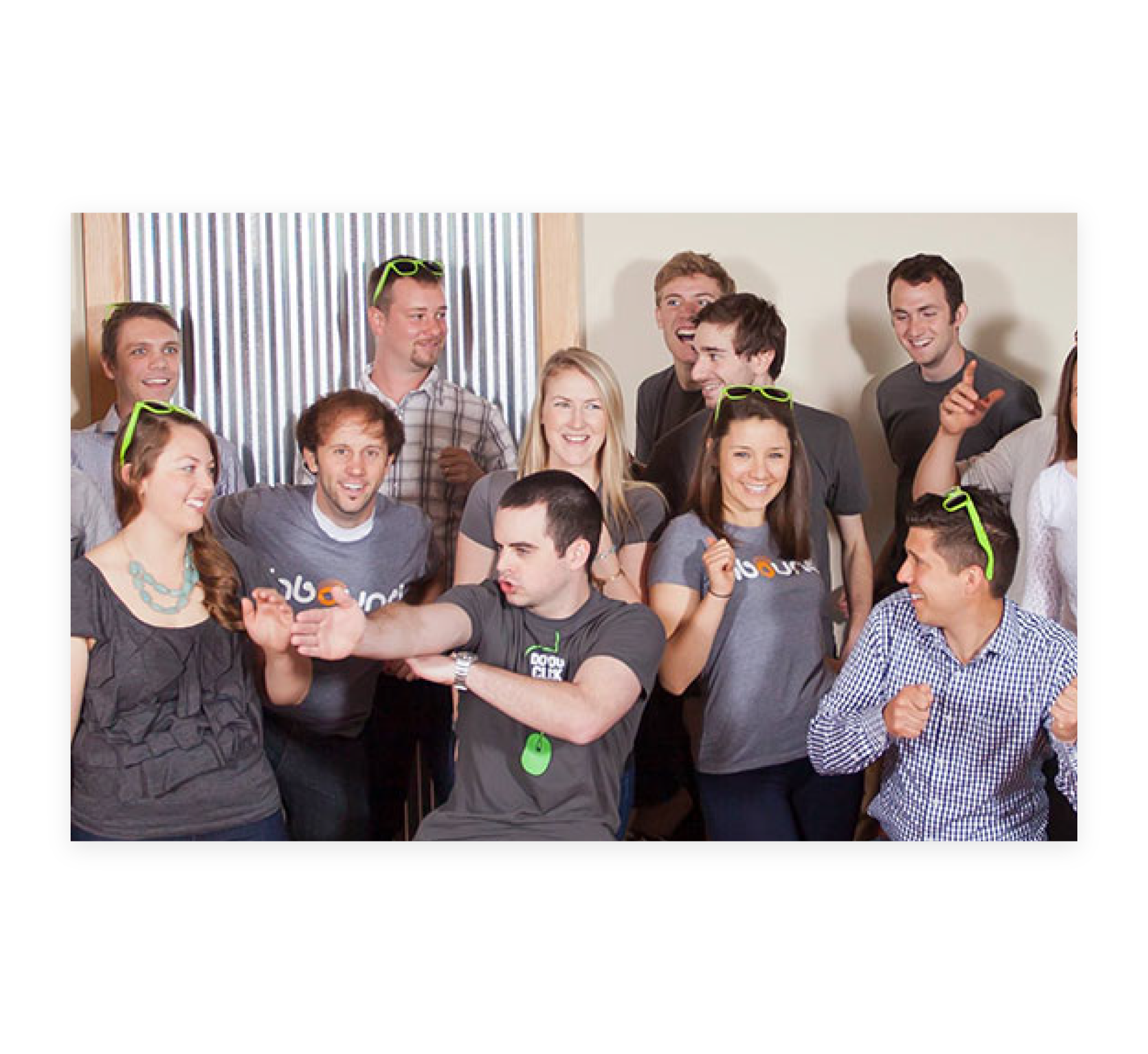 Early group photo of the New Breed team.
